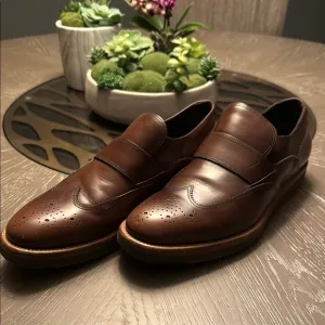 Salvatore Ferragamo Brown Loafers Slip-Ons