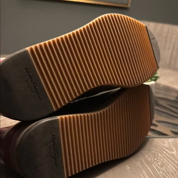 Salvatore Ferragamo Brown Loafers Slip-Ons