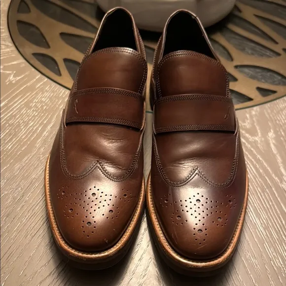 Salvatore Ferragamo Brown Loafers Slip-Ons