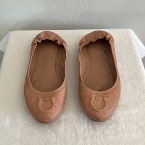 Salvatore Ferragamo Vignola Gancio Scrunched Ballet Flats