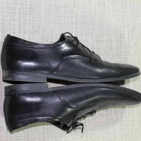 Sam Edelman Black Lace Up Dress Loafers Size: 10