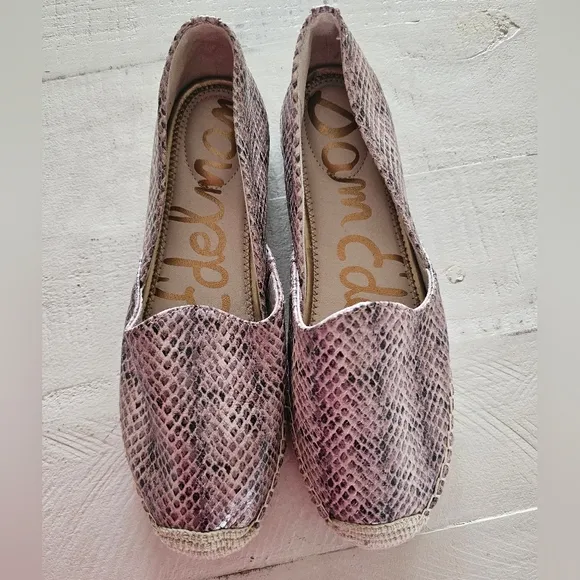 Sam Edelman Kesia Espadrille FlatsWomen's Snake Skin, Multi Size 9 NWOT