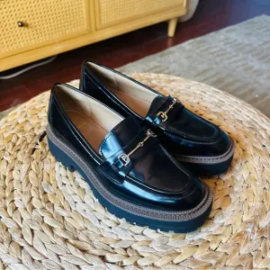 Sam Edelman Laurs Women's Lug Sole Loafers Black