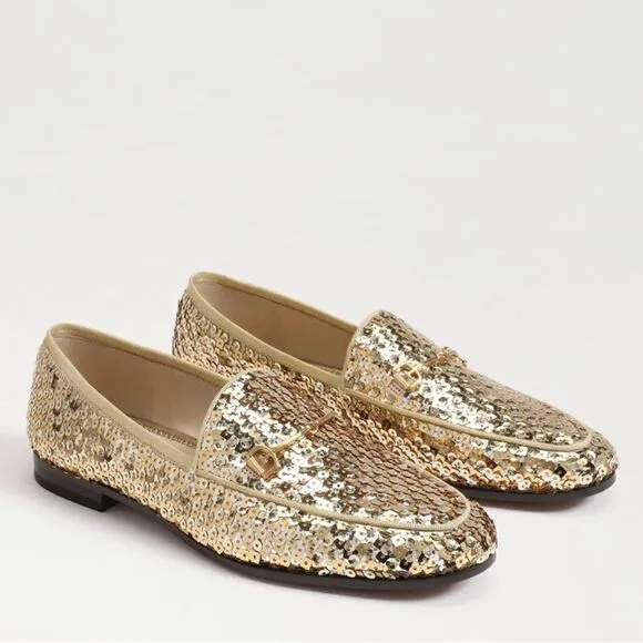 Sam Edelman Loraine Gold Loafers womens size 7.5