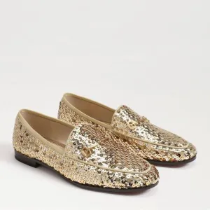 Sam Edelman Loraine Gold Loafers womens size 7.5