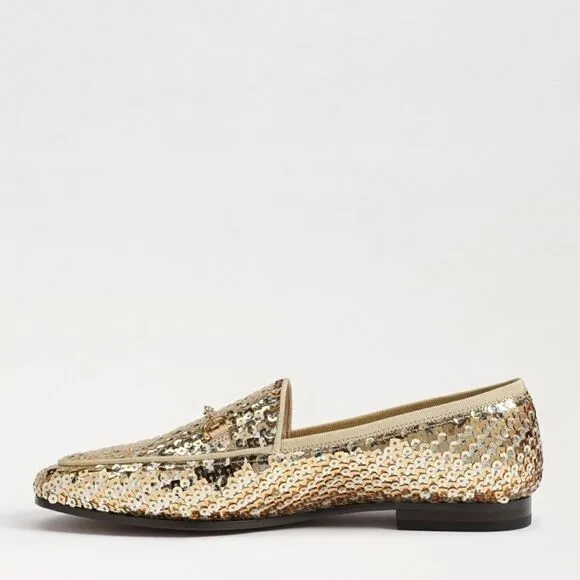 Sam Edelman Loraine Gold Loafers womens size 7.5