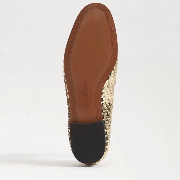 Sam Edelman Loraine Gold Loafers womens size 7.5