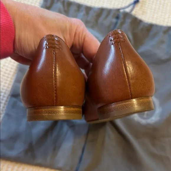 Sarah Flint Natalie Brown Leather Flats