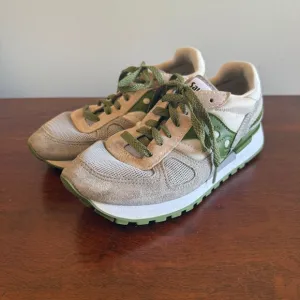 Saucony Shadow Green Retro Sneakers