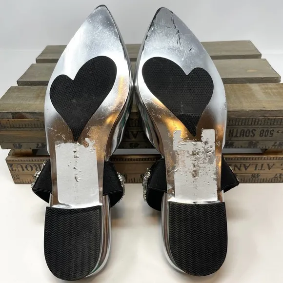 SCB Collection by Suecomma Bonnie Crystal Embellished Mules