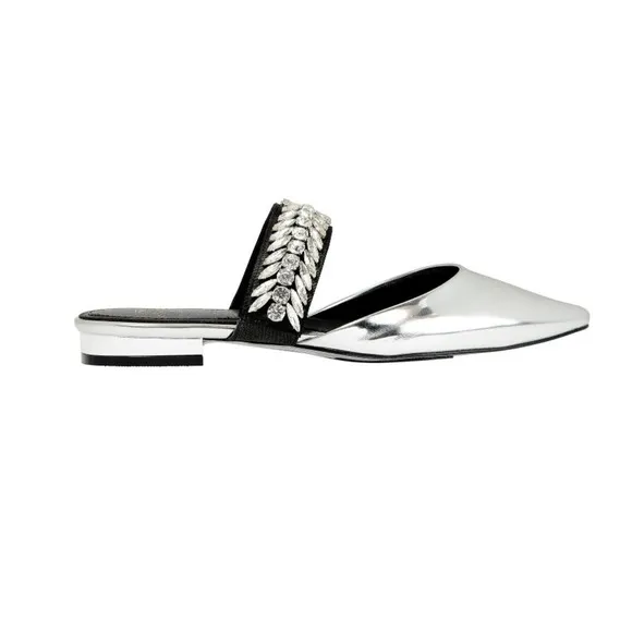 SCB Collection by Suecomma Bonnie Crystal Embellished Mules