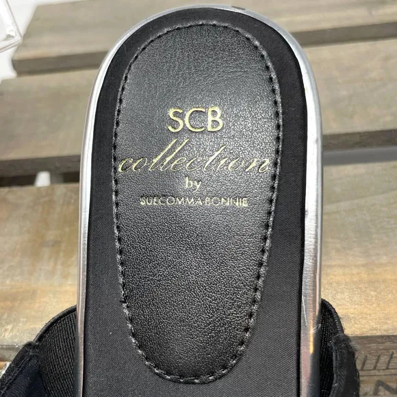 SCB Collection by Suecomma Bonnie Crystal Embellished Mules
