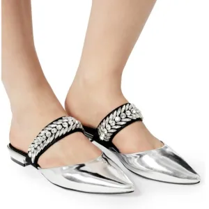SCB Collection by Suecomma Bonnie Crystal Embellished Mules