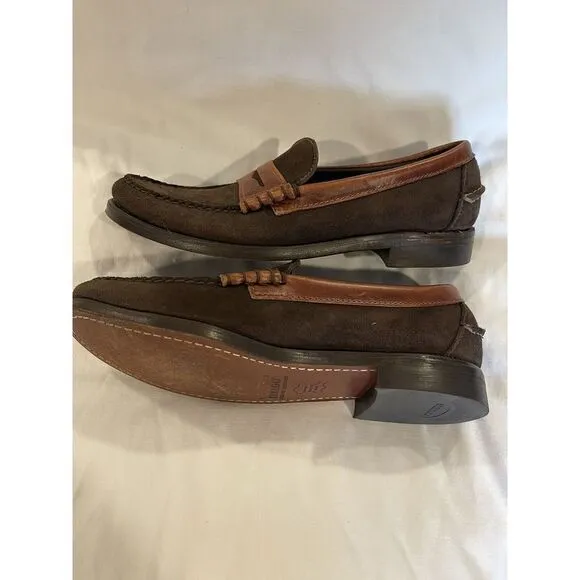 SEBAGO Docksiders Men's BROWN Suede Leather Penny Loafers Driving Shoes‎ 8D