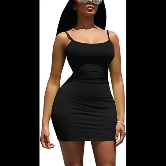 Sexy Spaghetti Strap Tank Dress