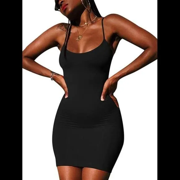 Sexy Spaghetti Strap Tank Dress