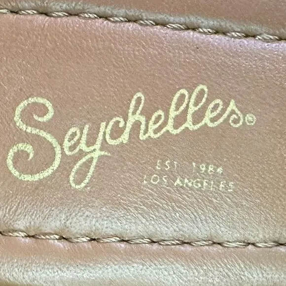 Seychelles Meantime  Brown Tan Leather Sandal Summer Flat  Sandals Size 11