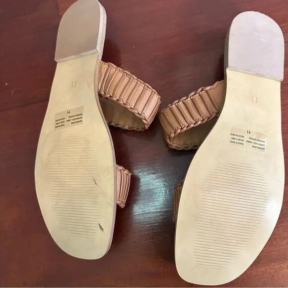 Seychelles Meantime  Brown Tan Leather Sandal Summer Flat  Sandals Size 11