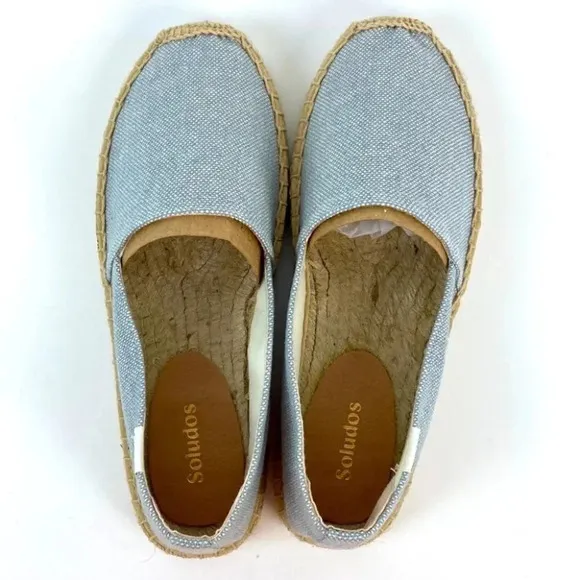 Soludos Dali Espadrilles Chambray Gray