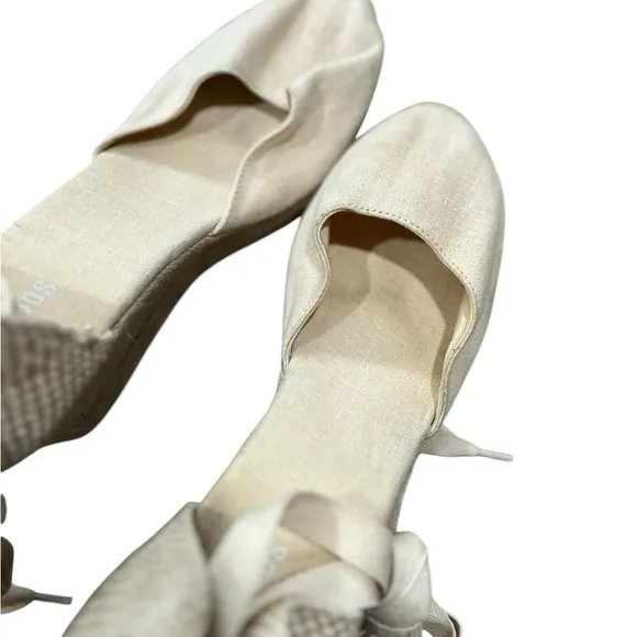 SOLUDOS Lyon Lace Up Espadrilles Wedges
