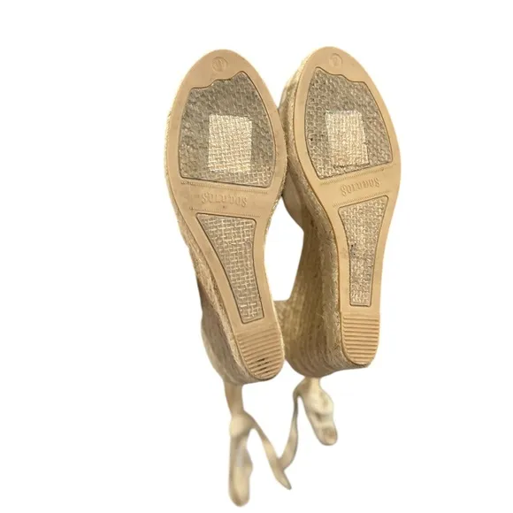 SOLUDOS Lyon Lace Up Espadrilles Wedges