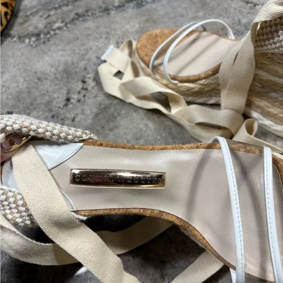 Sophia Webster “Carlita” lace Wedge Espadrilles heels/shoes