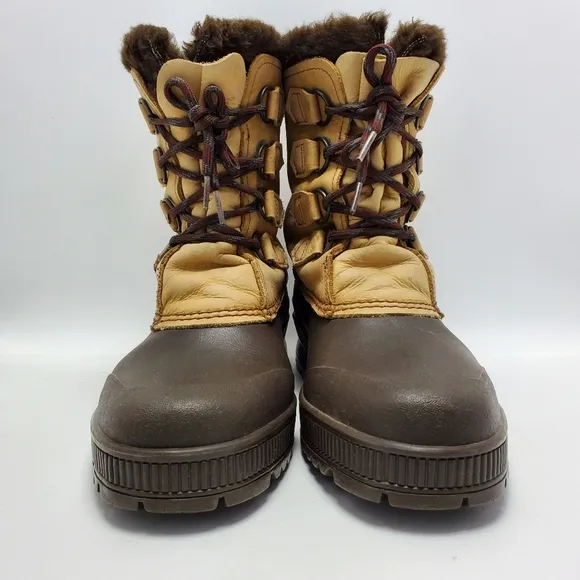 SOREL Badger Womens Insulated Shearling Lined Snow Duck Boots Size 9 Waterproof