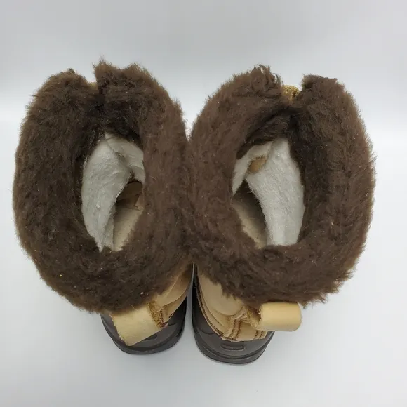 SOREL Badger Womens Insulated Shearling Lined Snow Duck Boots Size 9 Waterproof