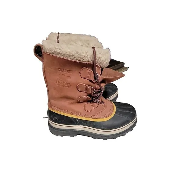 Sorel Caribou Womens Lace up Waterproof Insulated Snow Boots size 8
