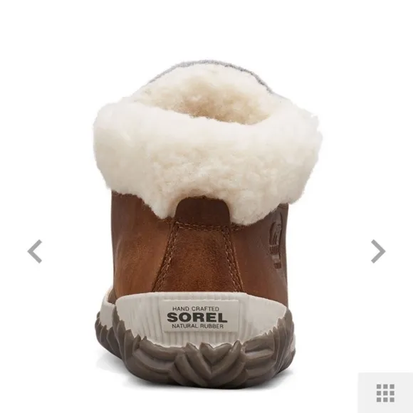 Sorel Conquest Brown Suede Sherpa Waterproof Boots 7.5