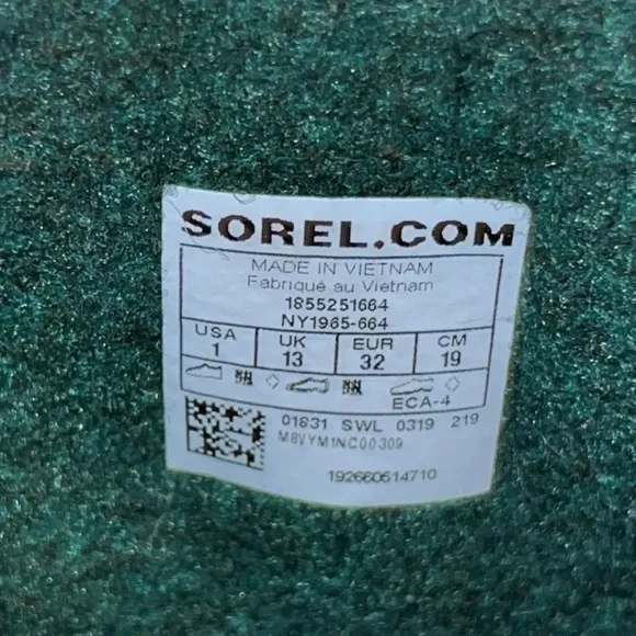 Sorel Flurry Red‎ &amp; Black Winter Snow Boots