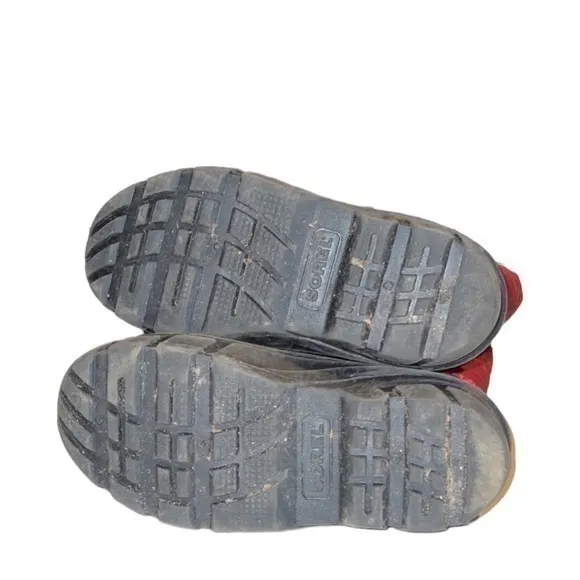 Sorel Flurry Red‎ &amp; Black Winter Snow Boots