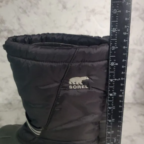 Sorel Glacier Men's Size 7 Insulated‎ Extreme Snow Boots Black Winter Ski