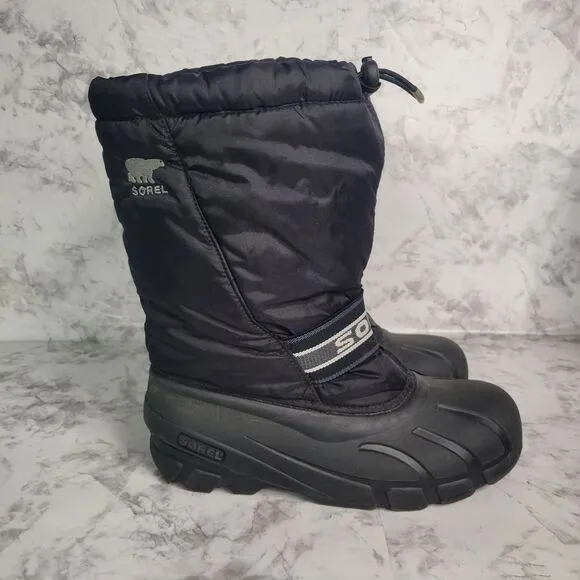 Sorel Glacier Men's Size 7 Insulated‎ Extreme Snow Boots Black Winter Ski