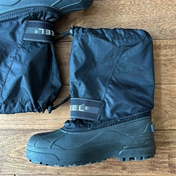 SOREL Ice Fox Insulated Waterproof Snow Boots Black Sz EU 37 / Women's 6
