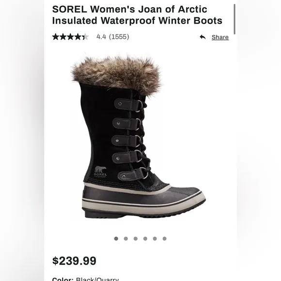 Sorel Joan of Artic waterproof boots