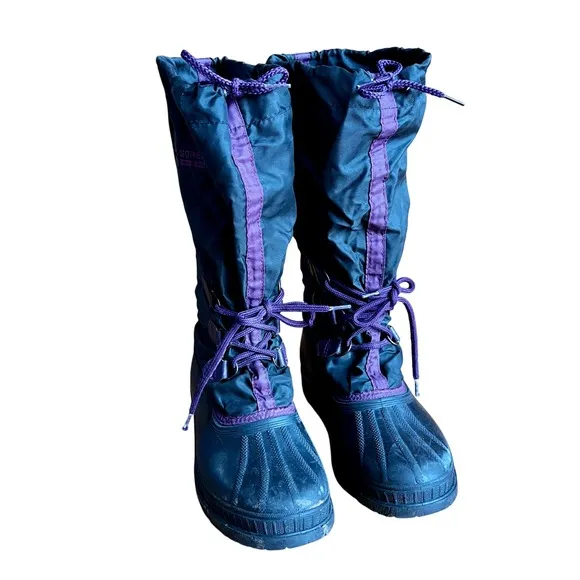 SOREL Kaufman Canada Men's Size 7 Snowcap Winter Boots Purple Unlined