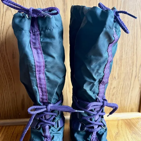 SOREL Kaufman Canada Men's Size 7 Snowcap Winter Boots Purple Unlined