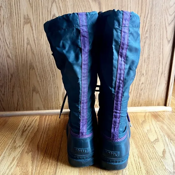 SOREL Kaufman Canada Men's Size 7 Snowcap Winter Boots Purple Unlined