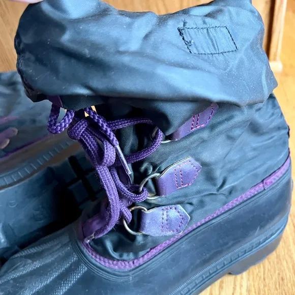 SOREL Kaufman Canada Men's Size 7 Snowcap Winter Boots Purple Unlined