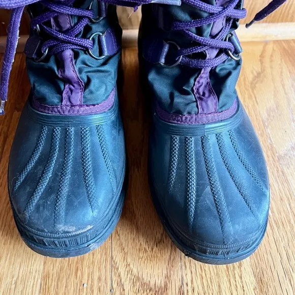 SOREL Kaufman Canada Men's Size 7 Snowcap Winter Boots Purple Unlined