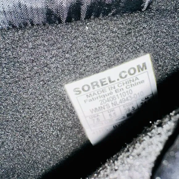 SOREL OUT N' ABOUT PUFFY PUFFER ZIP WATERPROOF INSULATED BOOTS BLACK