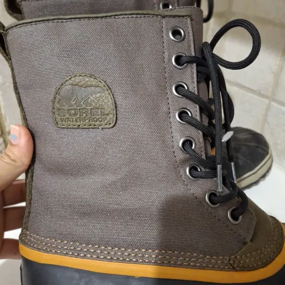 Sorel Premium T CVS Green Black Snow Boots Size 10