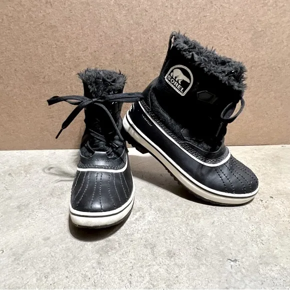 ⚡️Sorel Tivoli Womens Winter Snow Boots, Color Black/Turtledove, Size 6