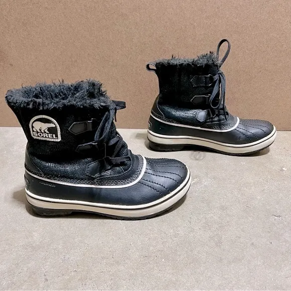 ⚡️Sorel Tivoli Womens Winter Snow Boots, Color Black/Turtledove, Size 6