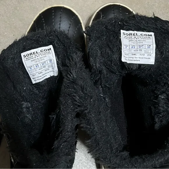 ⚡️Sorel Tivoli Womens Winter Snow Boots, Color Black/Turtledove, Size 6