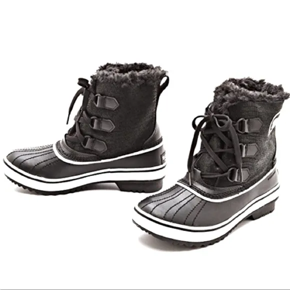 ⚡️Sorel Tivoli Womens Winter Snow Boots, Color Black/Turtledove, Size 6