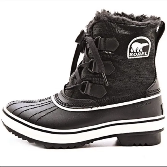 ⚡️Sorel Tivoli Womens Winter Snow Boots, Color Black/Turtledove, Size 6