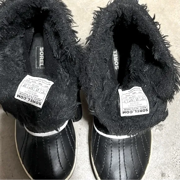 ⚡️Sorel Tivoli Womens Winter Snow Boots, Color Black/Turtledove, Size 6