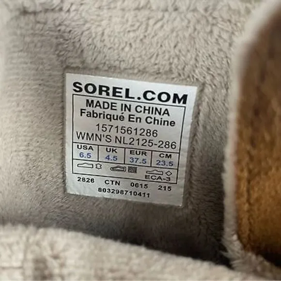 Sorel Winter Fancy Lace II Boot Water Proof Rubber Leather Women Size 6.5